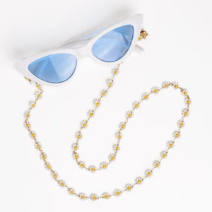 Polly Beaded Flower Eyeglass Chain