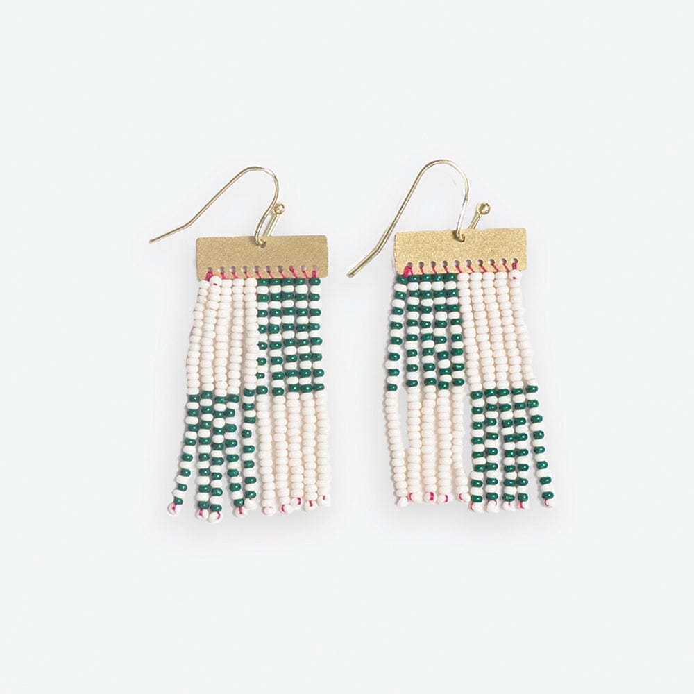 INK + ALLOY | Scout Rectangle Hanger Beaded Earrings