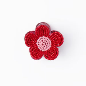 Molly Flower Beaded Hair Claw Clip