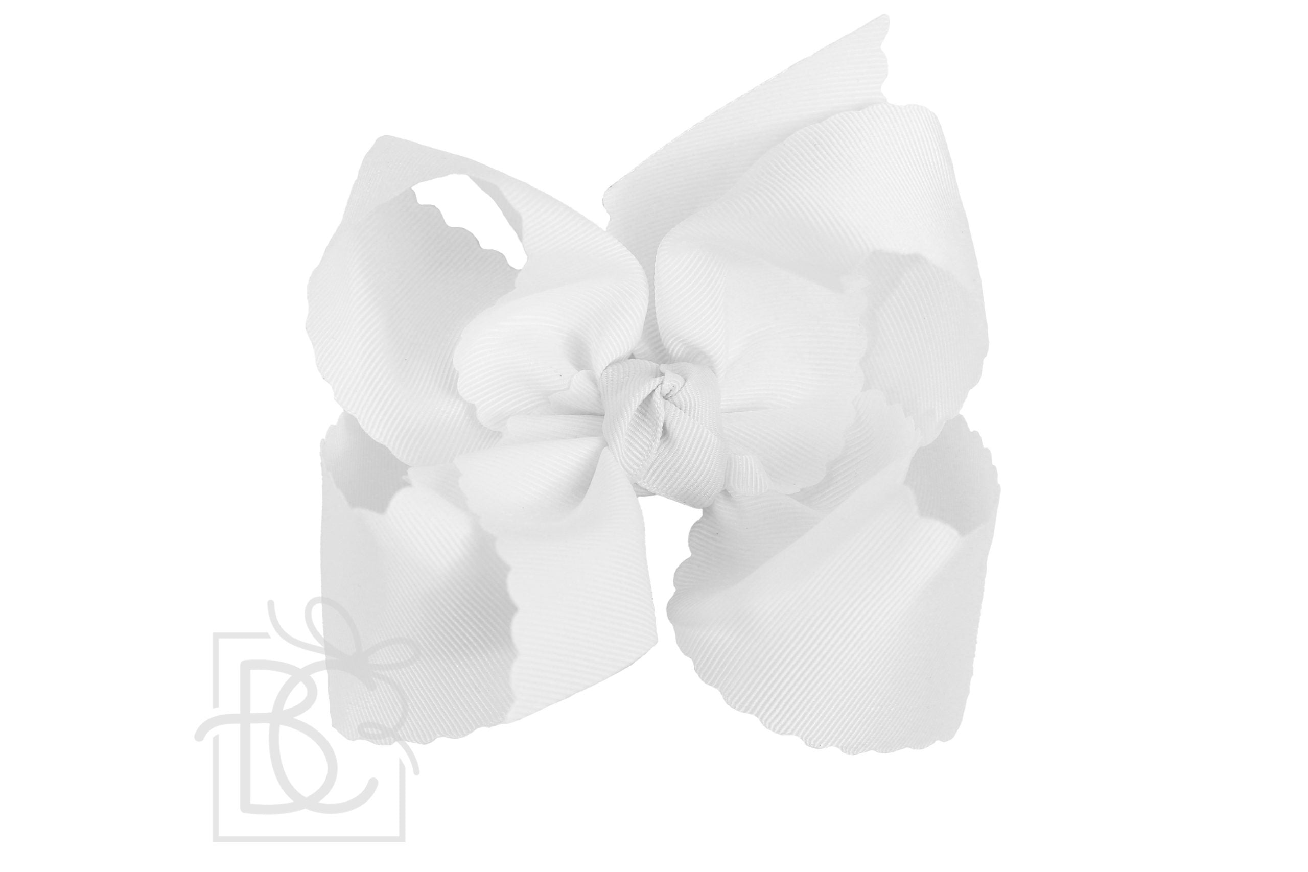Scalloped Edge Ribbon Bow - 5.5" XL