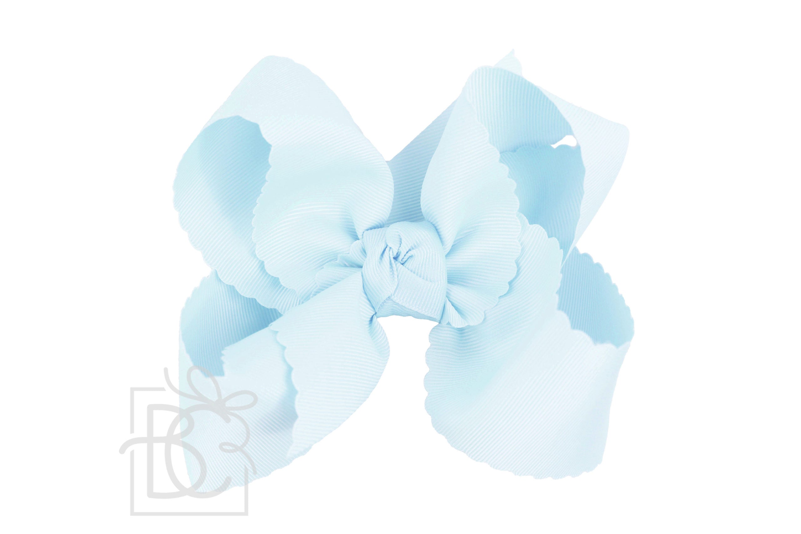 Scalloped Edge Ribbon Bow - 5.5" XL