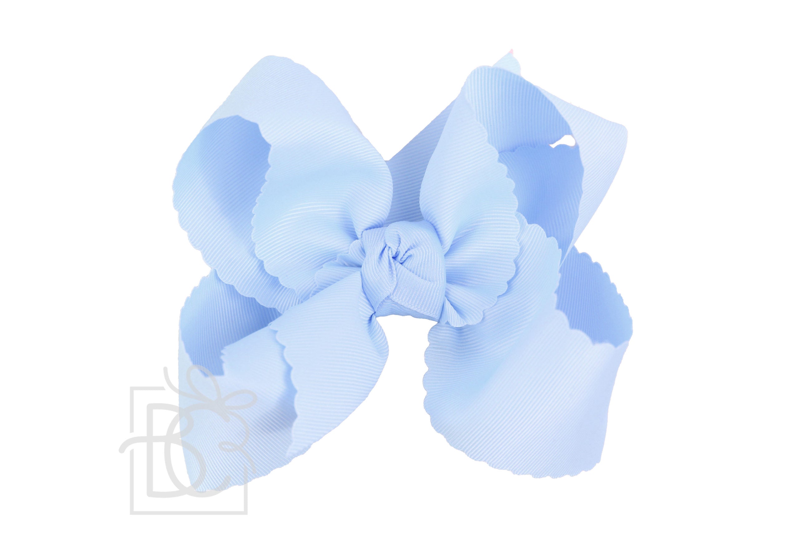 Scalloped Edge Ribbon Bow - 5.5" XL