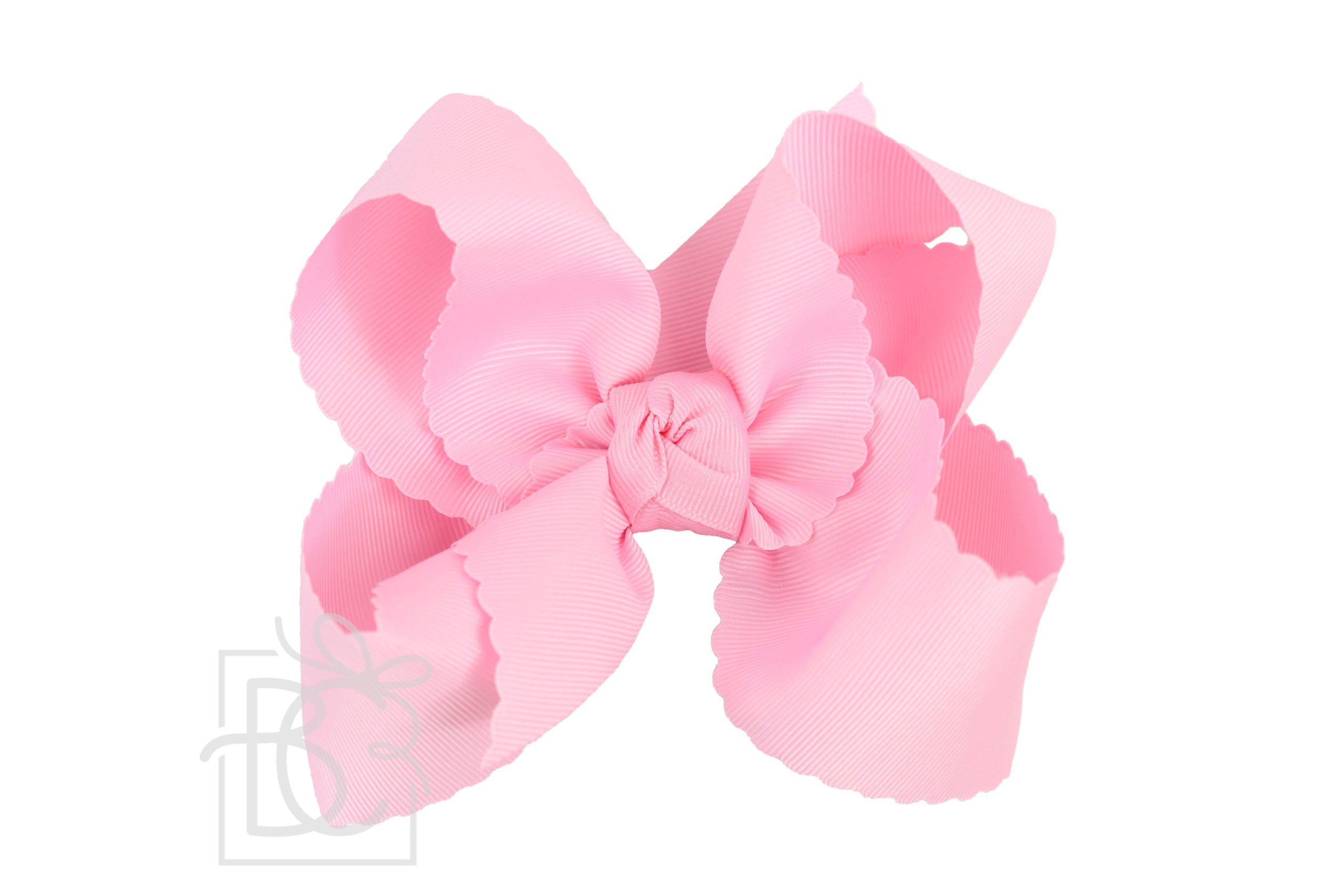 Scalloped Edge Ribbon Bow - 5.5" XL
