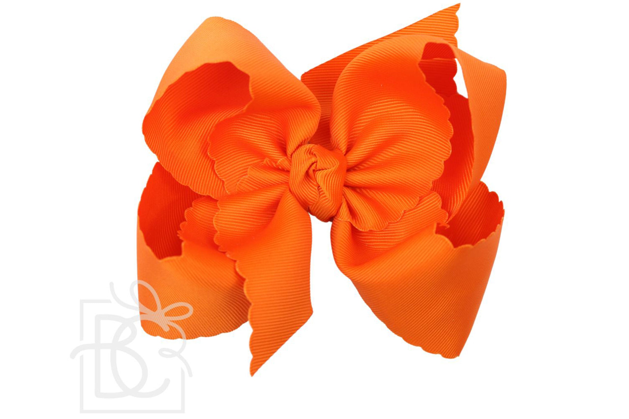 Scalloped Edge Ribbon Bow - 5.5" XL