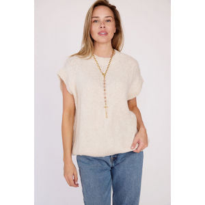 Sofia Short Sleeve Knit Top