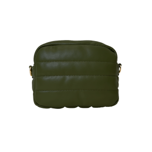 AHDORNED | Sadie Quilted Faux Leather Zip Top Messenger