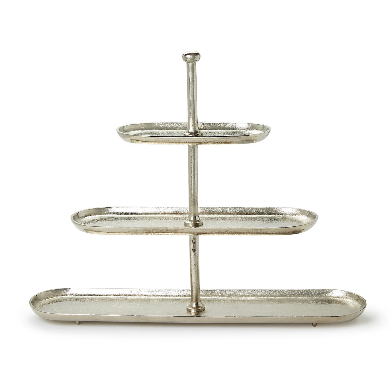 Silver Etegere 3 Tier Server