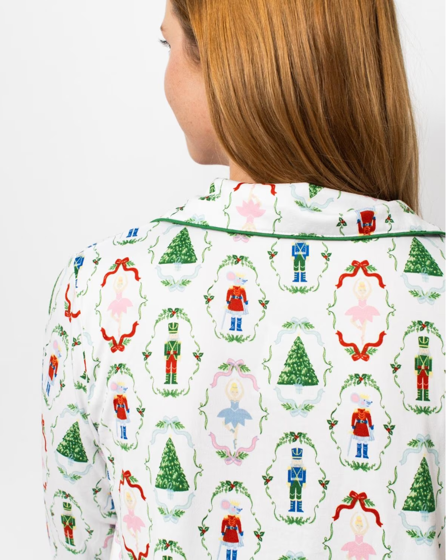 Nutcracker Waltz Long Sleeve Button Up