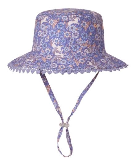 Kooringal | Crystal Baby Girls Bucket Hat Purple