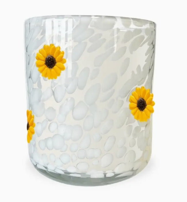 Golden Sunflower Candle