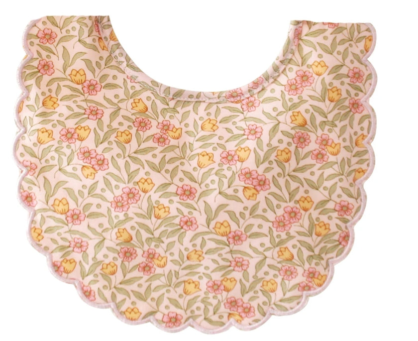 Scallop LIberty Print Bib