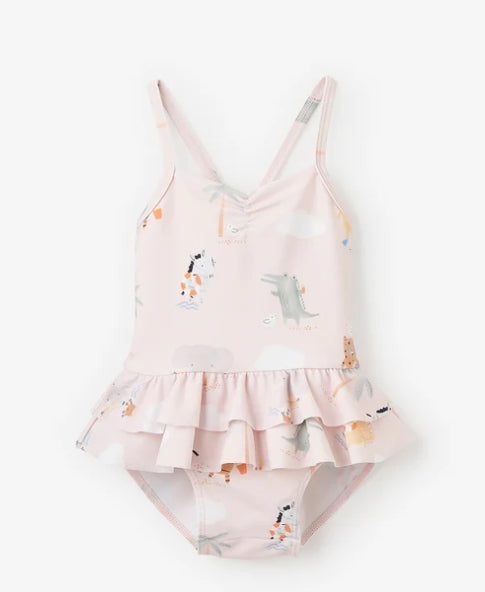 Elegant Baby | Pink Seaside Safari Swimsuit