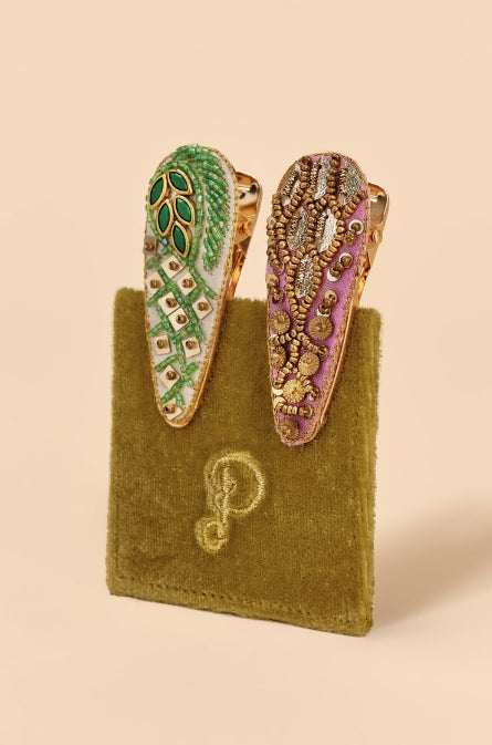 Powder Design | Jewelled Hair Clips