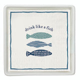 Ceramic Napkin Tray + Paper Napkin - Like a Fish