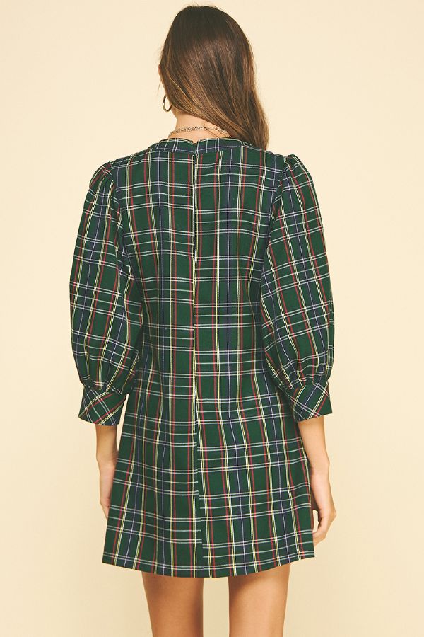 Holly Plaid Mini Dress