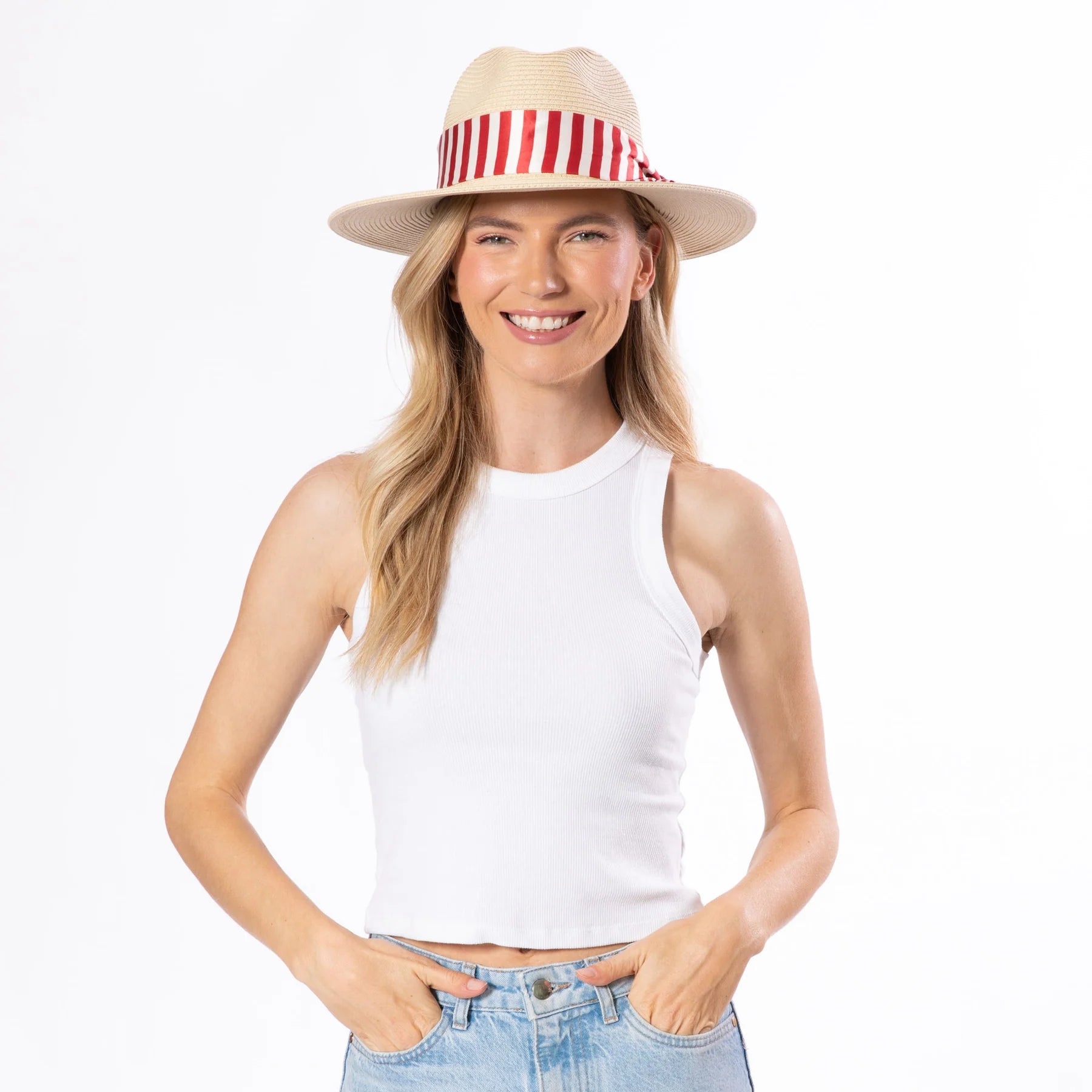Gidget - Ultrabraid Fedora w/ /Silky Removable Tie