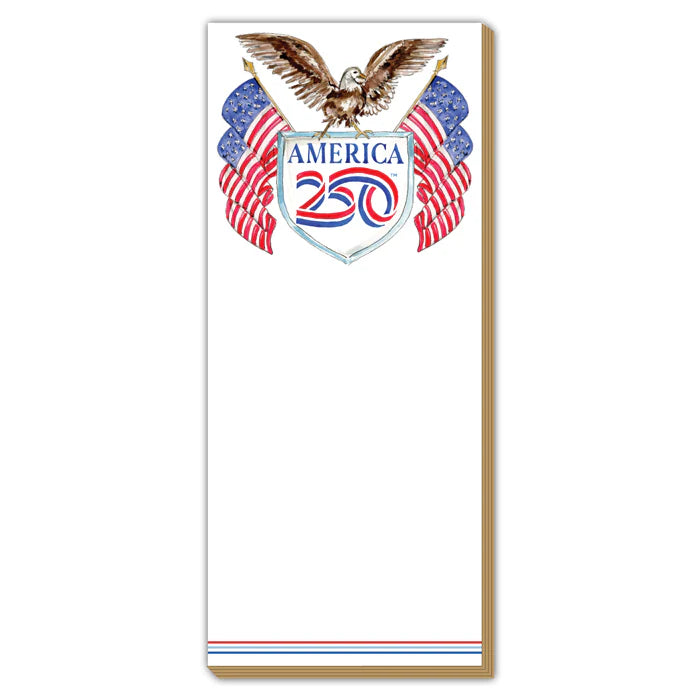 Americana 250 Years Logo Luxe Skinny Notepad