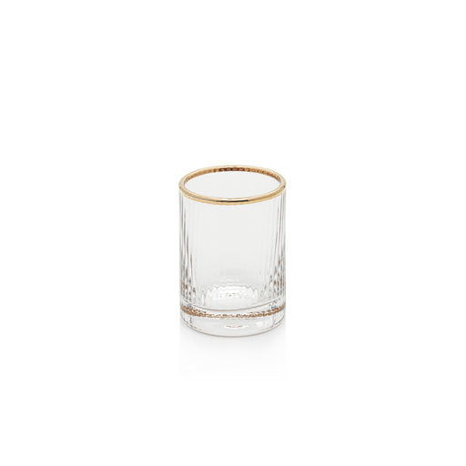 Custom 2 oz Shot Glasses - Glass with Gold Rim, Design & Preview Online