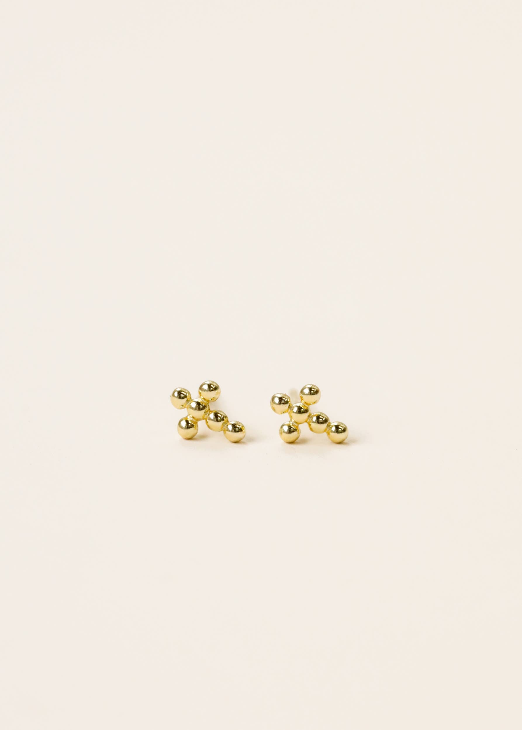 Stud - Cross - Gold Earrings
