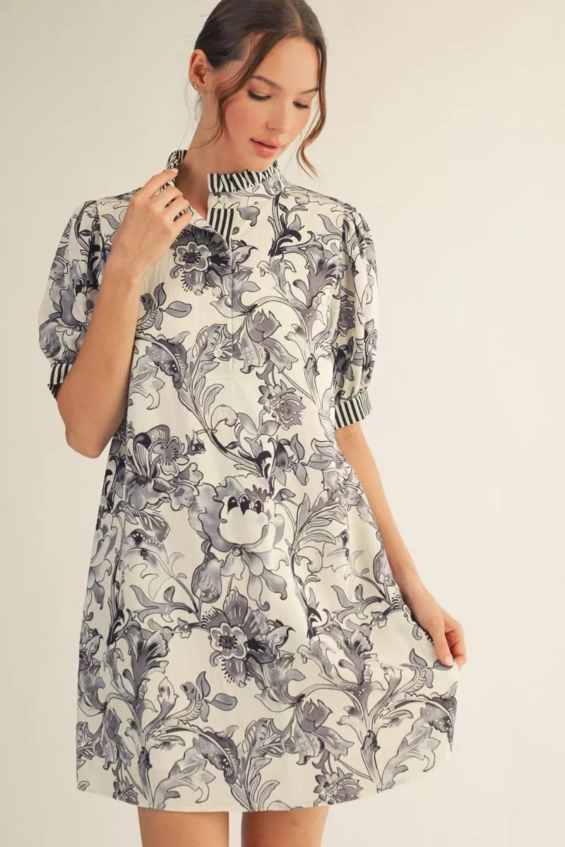 Jodie Tropical Floral Dress