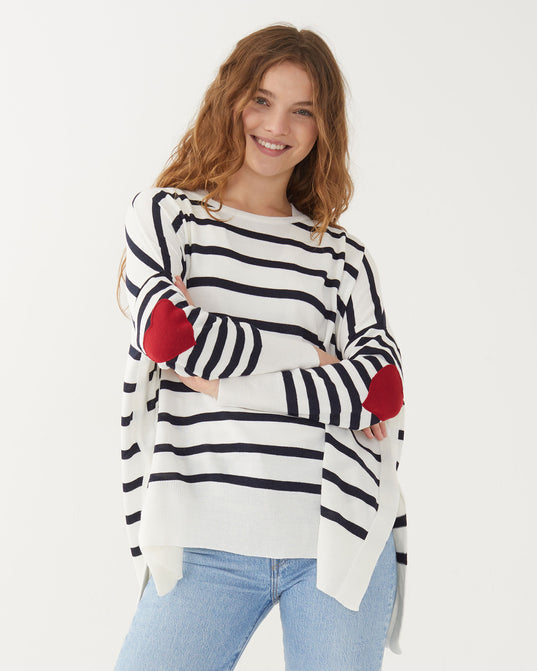 MERSEA | Amour Sweater with Heart Patch