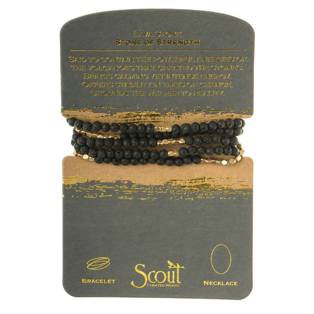 Scout Curated Wears Stone Wrap Bracelet/Necklace