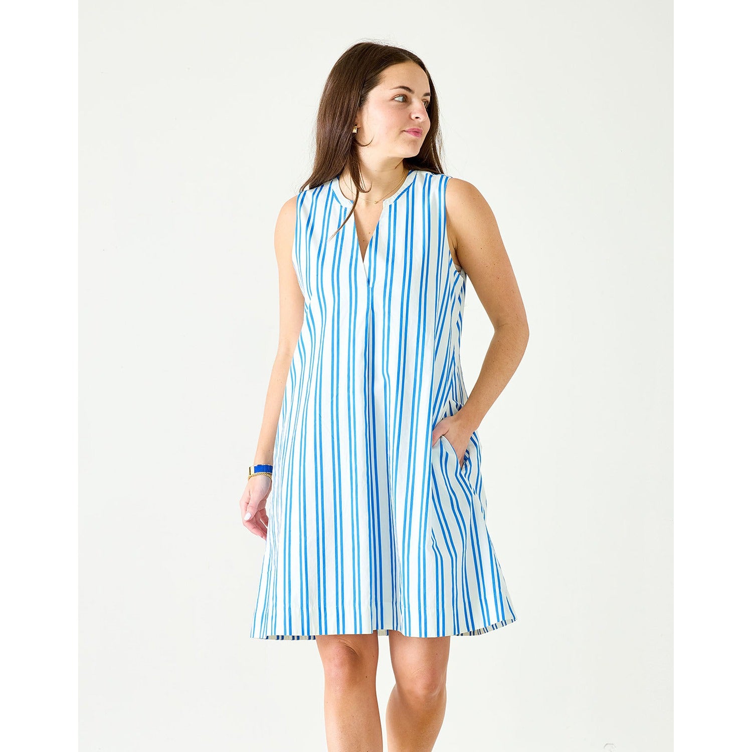 Blue Stripe Compass Dress