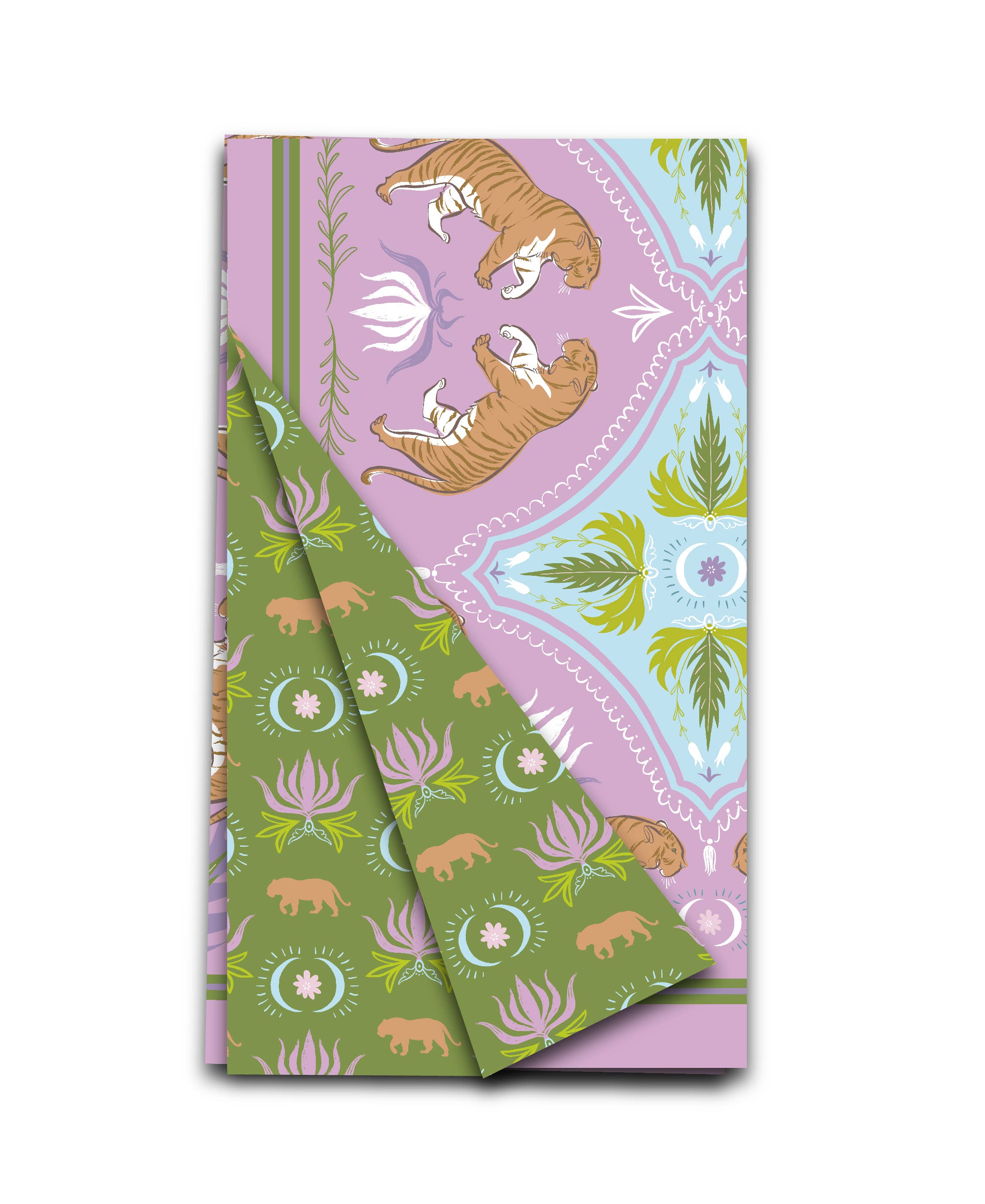 Double Sided Moon Tiger Tea Towel