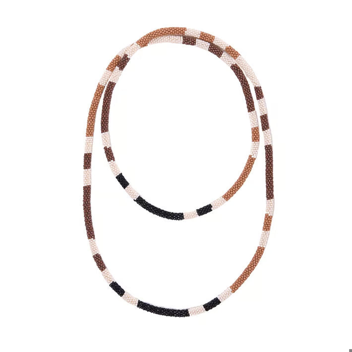 Allie Seed Bead Long Necklace