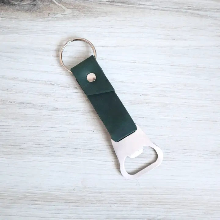 Blu Mountain | Leather Bottle Opener Key Chain