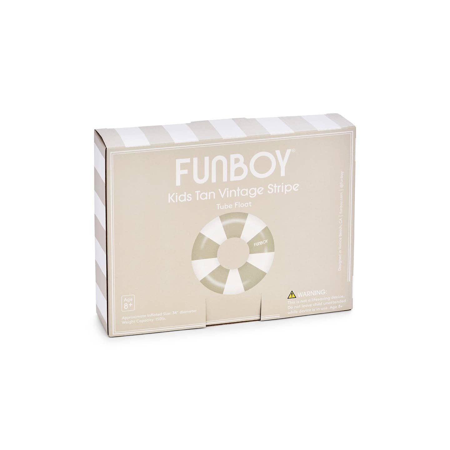 Kids Vintage Tube Float - Tan, 34"