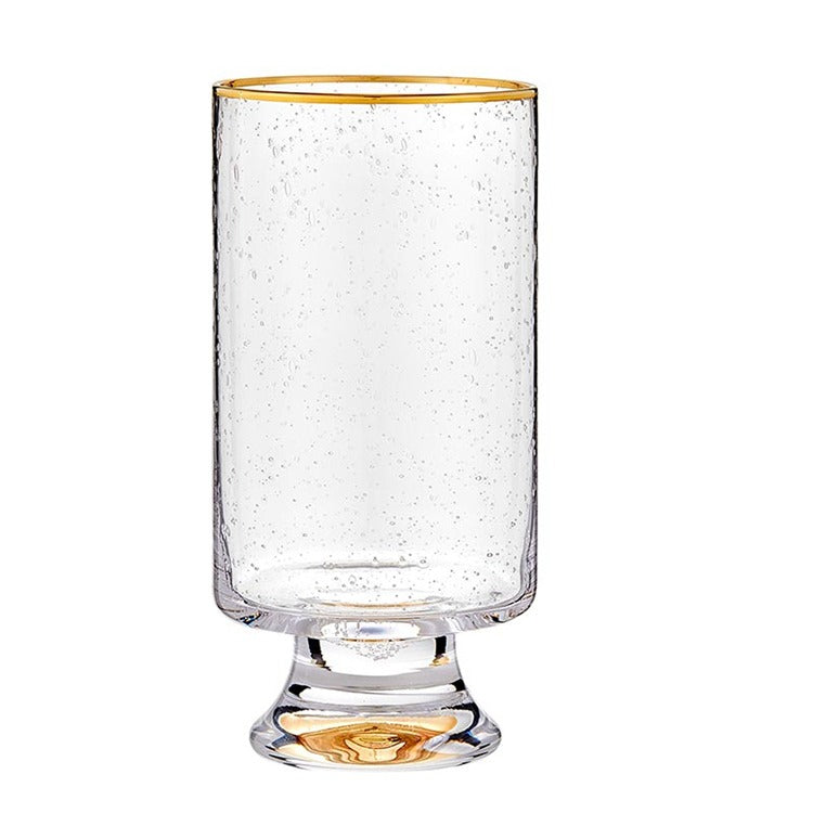 Gold Rimmed High Ball Glass
