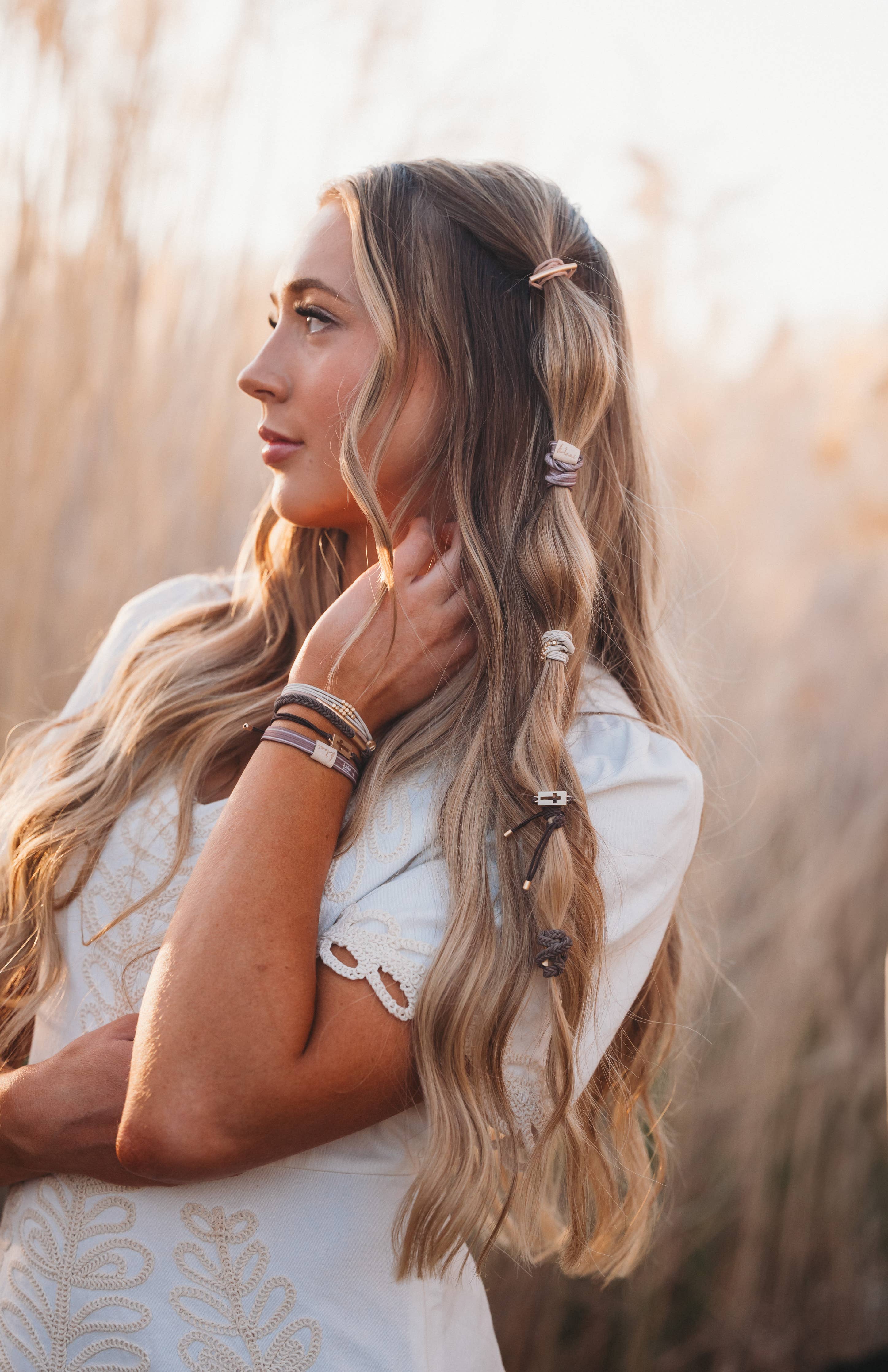 Faith Hair Tie Bracelets