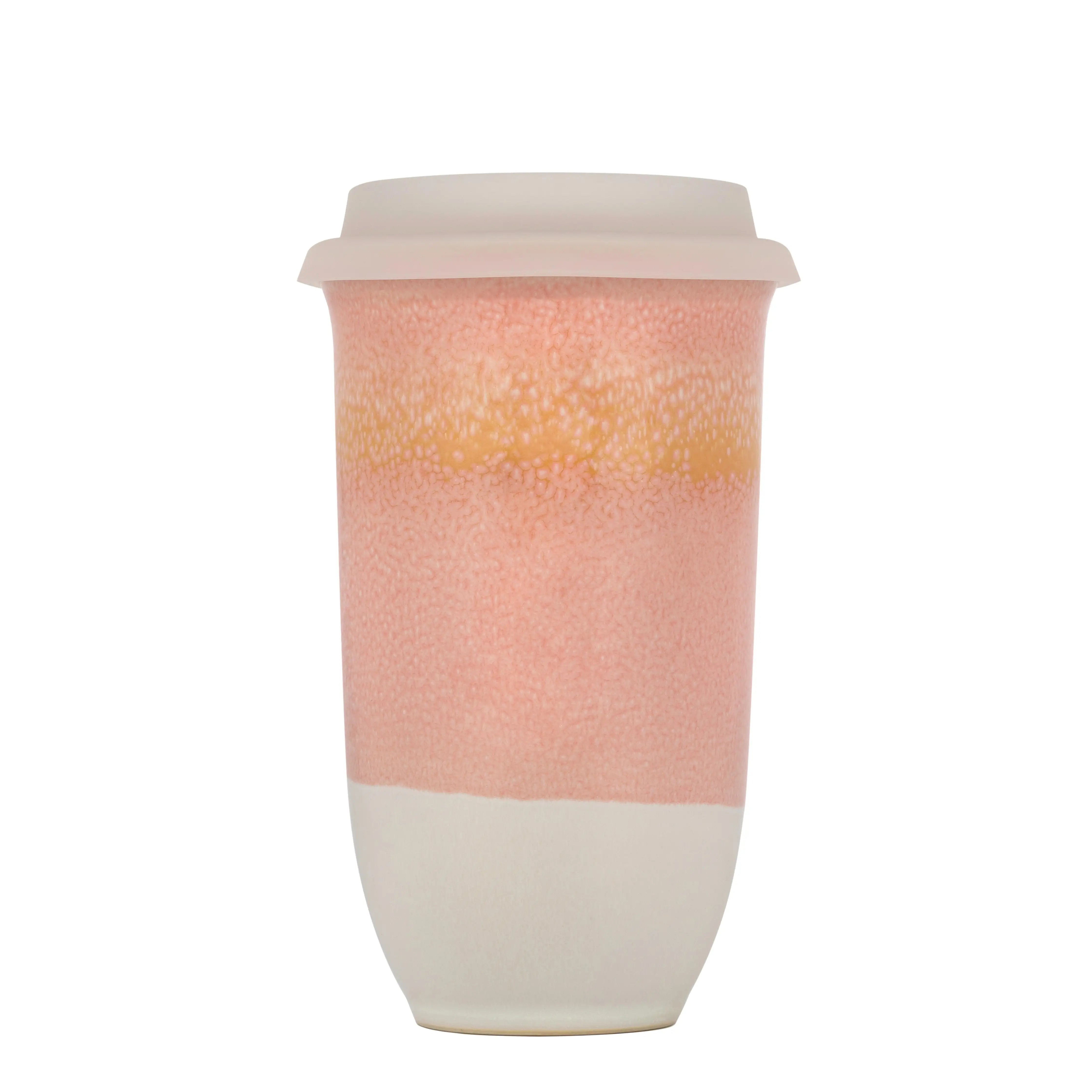 12oz Ceramic Mug with Sleeve and Lid