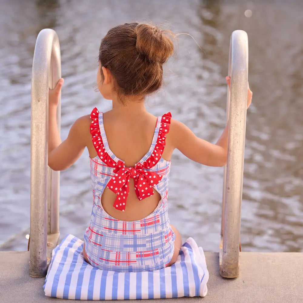 Cape Cod Madras Bow Back Swimsuit