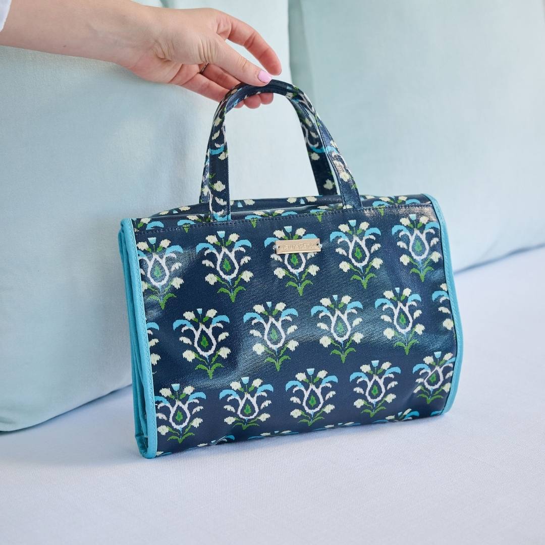 Rosemary Indigo Hanging Travel Case