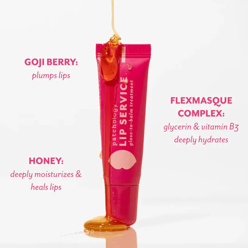 Lip Service Gloss-to-Balm Treatment Pink 15ml