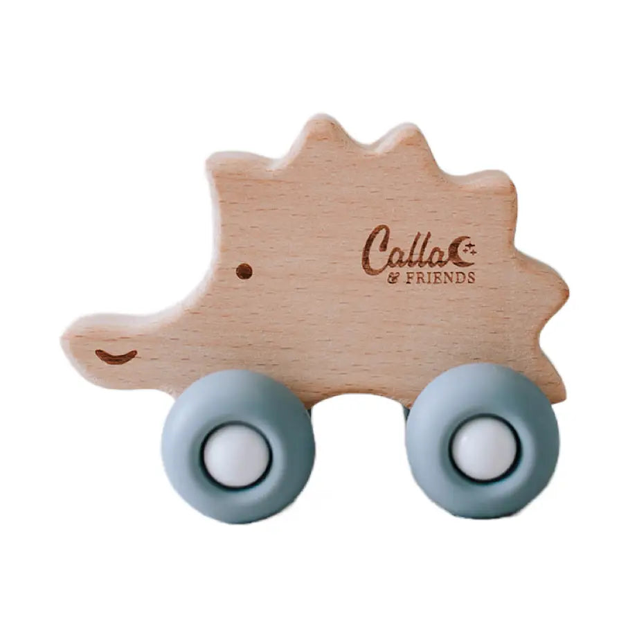 Rollin' Friends Silicone & Beechwood Teether Toy