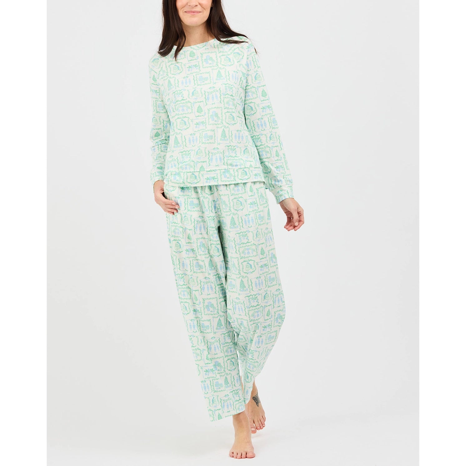 Yuletide Vignettes Annie Long Sleeve Pant Set