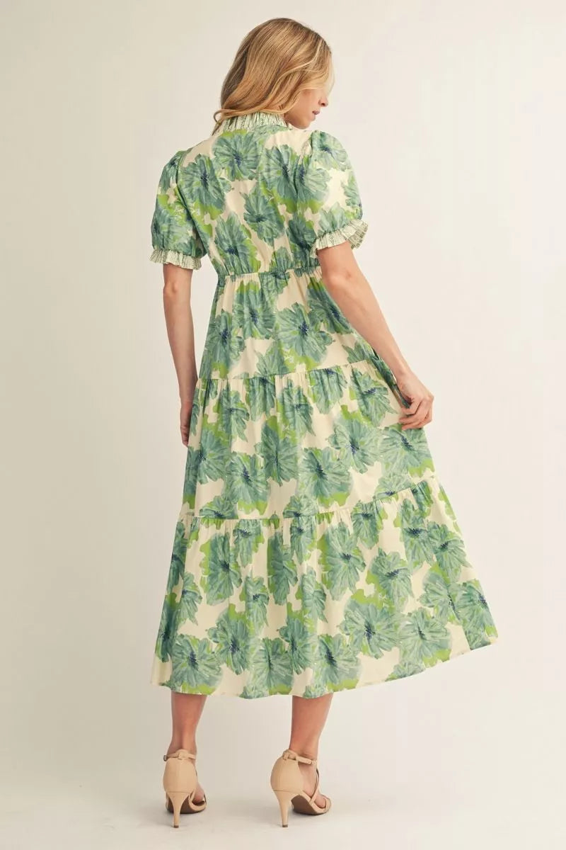 Jennifer Green Botanical Dress