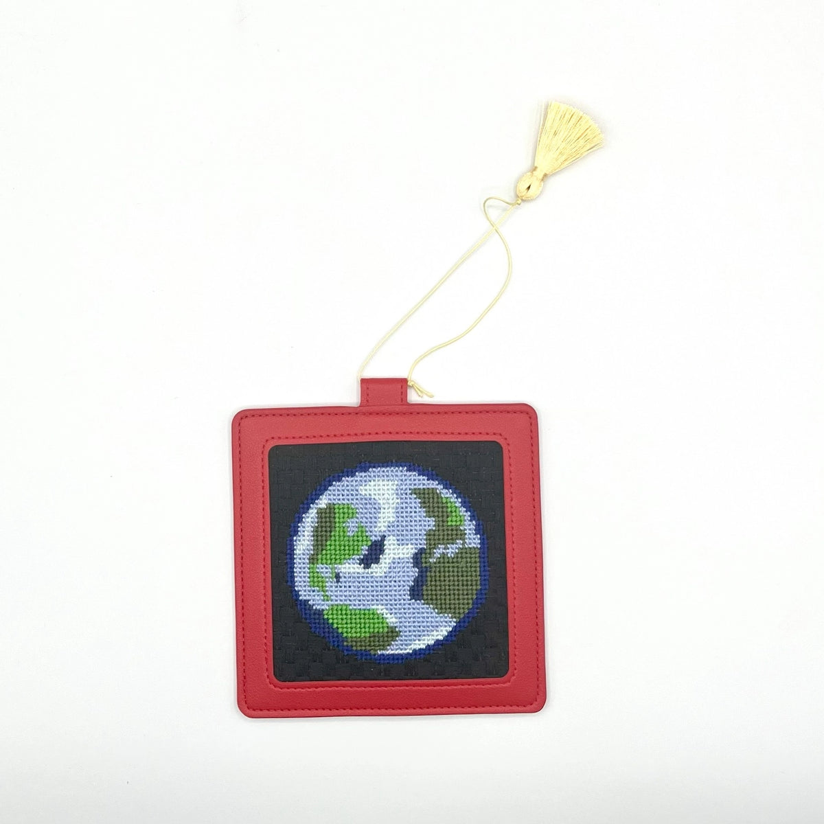 Vegan Leather 4x4 Ornaments for Needlepoint Craft