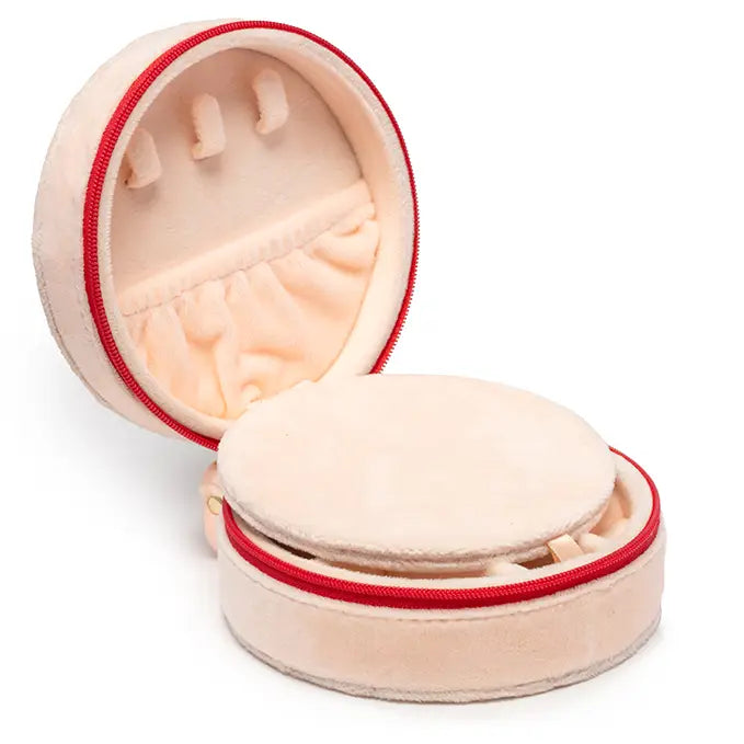 CHERRY JEWELRY ZIP CASE