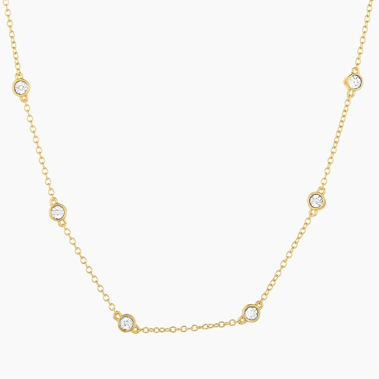 Gold In the Loop Chain Necklace