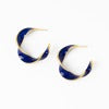 Ink + Alloy | Vanessa Twisted Enamel Hoop Earring
