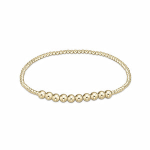 eNewton | Classic Gold Beaded Bliss 2.5mm Bead Bracelet - 5mm Gold