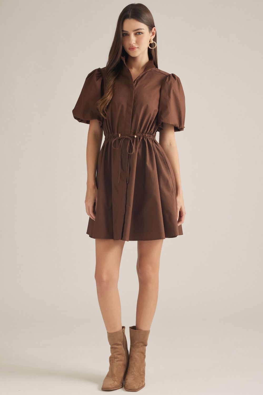 Ensley Puff Sleeve Mini Dress