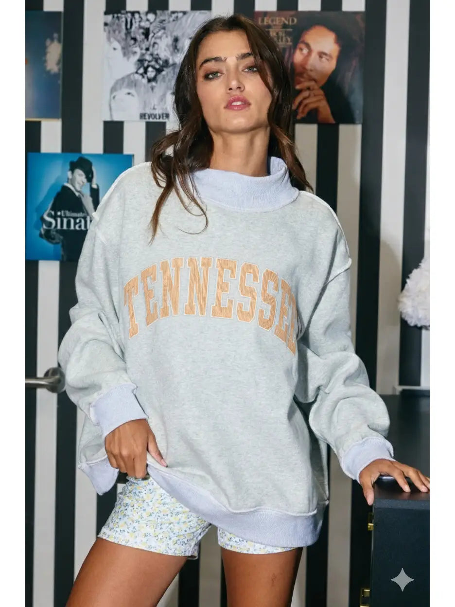 Tennessee Mock Neck Sweatshirt