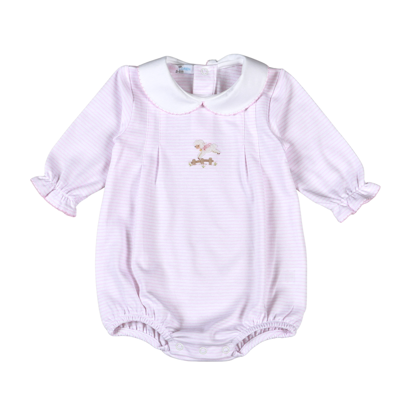 Pink Baby Lamb Pima Bubble