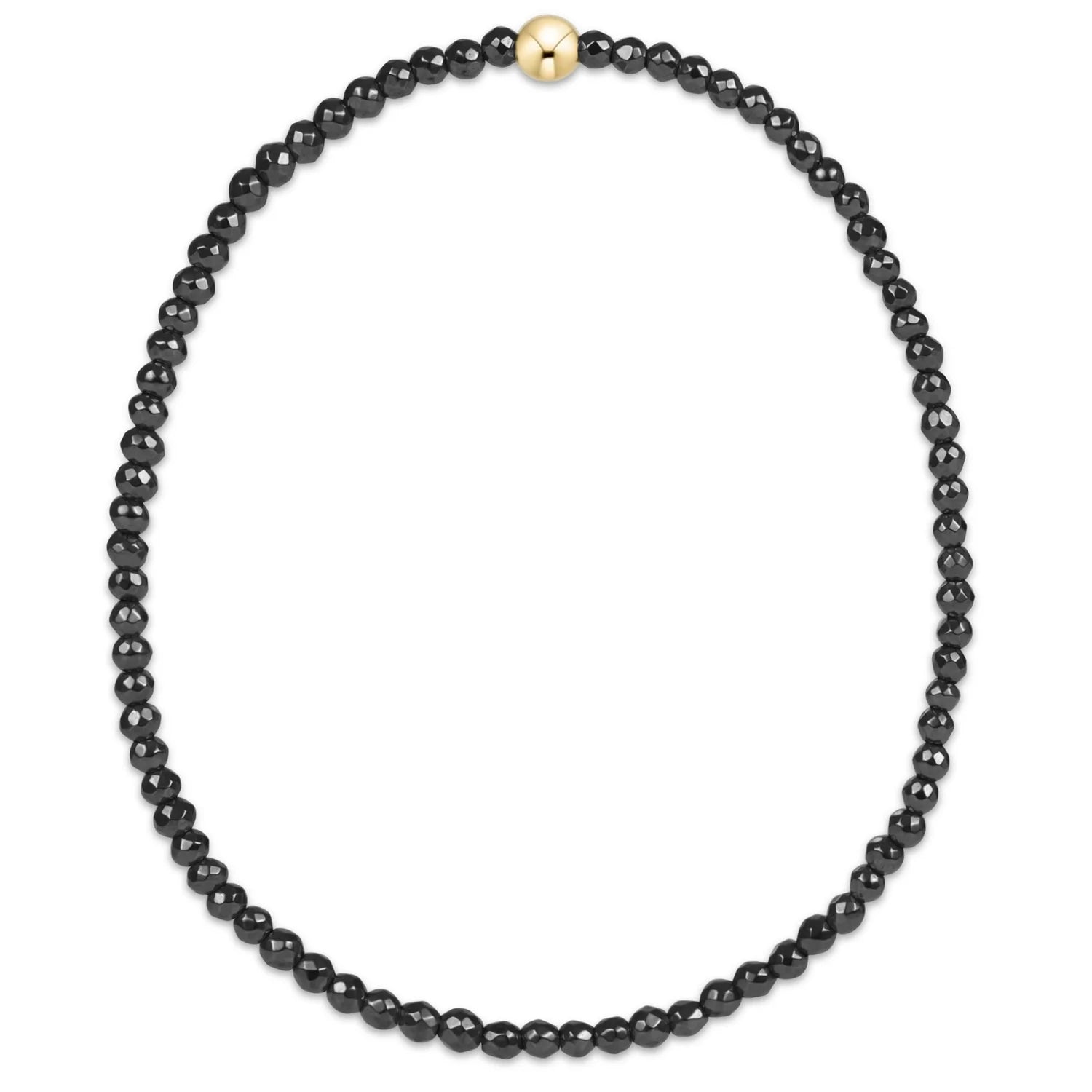 eNewton | Faceted Hematite 2mm Bracelet