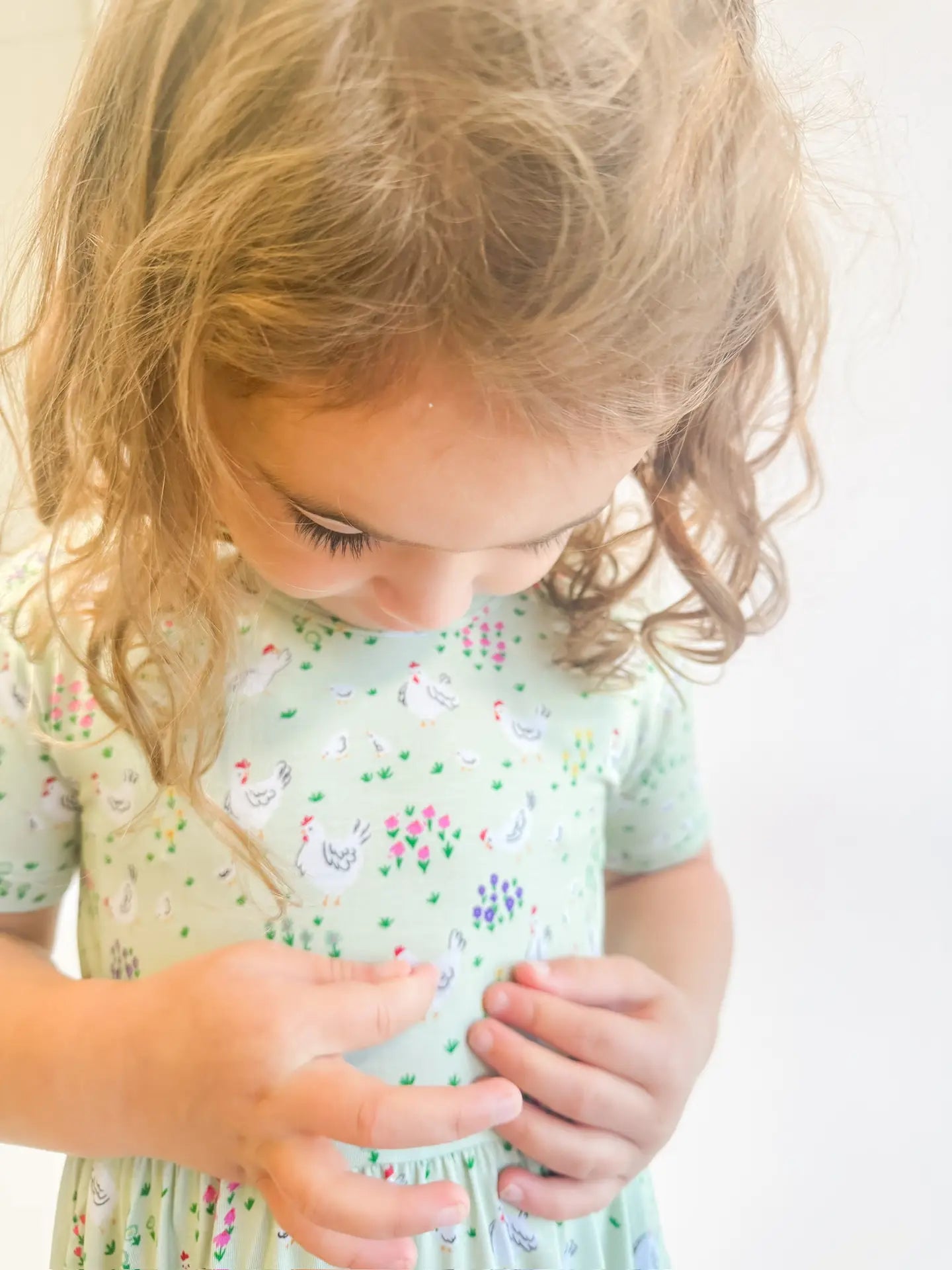 Goosies | Short Sleeve Pocket Dress - Spring Chickens